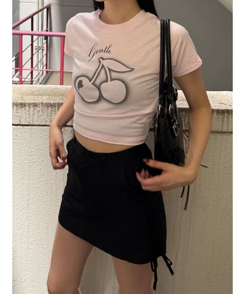 EMODA(エモダ)の「レースアップミニスカート(スカート・レディース・ブラック/ブラウン/アイボリー/イエロー・MEDIUM/SMALL)」の18枚目の写真