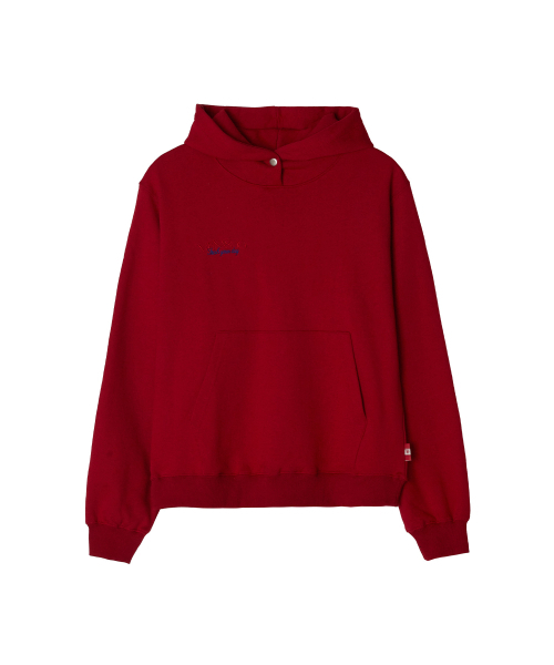MENASOO(ミナス)の「Menasoo Hearttrack Hoodie_Red(パーカー・レディース・レッド・1/2)」の5枚目の写真