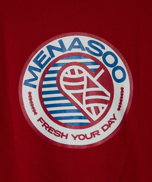 MENASOO(ミナス)の「Menasoo Hearttrack Hoodie_Red(パーカー・レディース・レッド・1/2)」の12枚目の写真