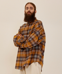 CARGOBROS（カーゴブロス）の「CBフランネルオーバーチェックシャツ（イエロー）（シャツ/ブラウス）」