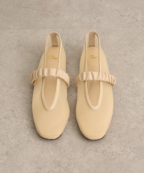 Omekashi（オメカシ）の「メッシュフラットシューズ（パンプス・レディース・ベージュ/ブラック・SMALL/MEDIUM/LARGE）」の9枚目の写真