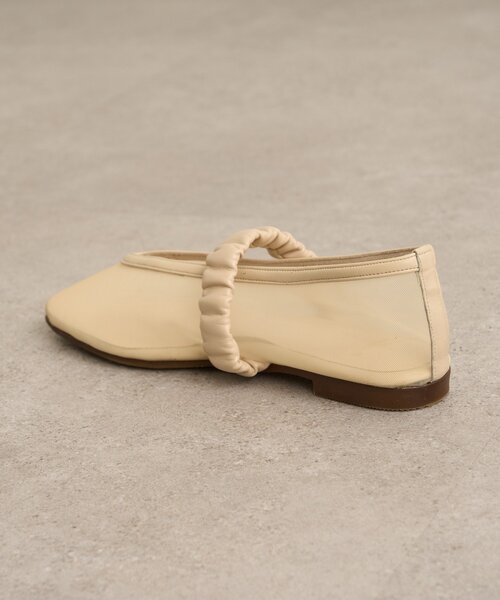 Omekashi（オメカシ）の「メッシュフラットシューズ（パンプス・レディース・ベージュ/ブラック・SMALL/MEDIUM/LARGE）」の5枚目の写真