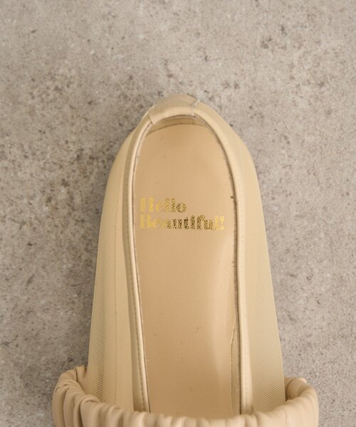 Omekashi（オメカシ）の「メッシュフラットシューズ（パンプス・レディース・ベージュ/ブラック・SMALL/MEDIUM/LARGE）」の3枚目の写真