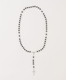 Revo. | ビーズ ロングネックレス ゴシック ロザリオネックレス クロス(ネックレス)