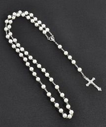 Revo.（レボ）の「ビーズ ロングネックレス ゴシック ロザリオネックレス 十字架 クロス（ネックレス）」