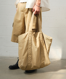 DIVEIN（ダイブイン）の「WASHED JUMBO TOTE BAG (BEIGE)（トートバッグ）」