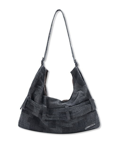 GLACK（グラック）の「GB009 ベルトディテールデニムショルダーバッグ (ブラック)（ショルダーバッグ・レディース・その他・FREE）」の5枚目の写真