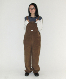 RONRON（ロンロン）の「BACK HEART POCKET CORDUROY OVERALLS BROWN（サロペット/オーバーオール）」