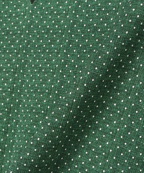 BEAMS GOLF（ビームスゴルフ）の「PURPLE LABEL / ドット柄 モックネックシャツ（Tシャツ/カットソー・レディース・ネイビー/グリーン・MEDIUM/SMALL/LARGE）」の18枚目の写真