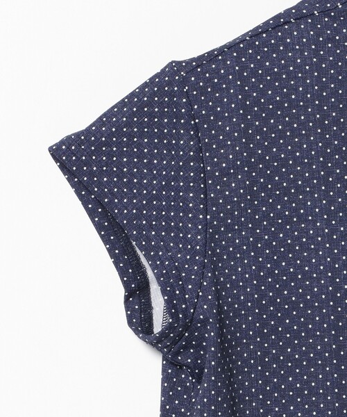 BEAMS GOLF（ビームスゴルフ）の「PURPLE LABEL / ドット柄 モックネックシャツ（Tシャツ/カットソー・レディース・ネイビー/グリーン・MEDIUM/SMALL/LARGE）」の20枚目の写真