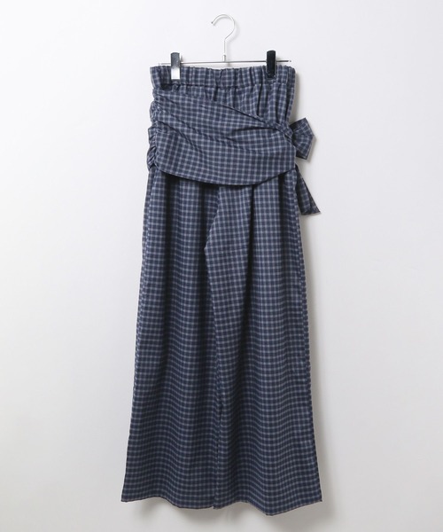 LEPSIM（レプシィム）の「サッシュベルトチェックパンツ　638766（その他パンツ・レディース・ネイビー/ブラウン・FREE）」の15枚目の写真