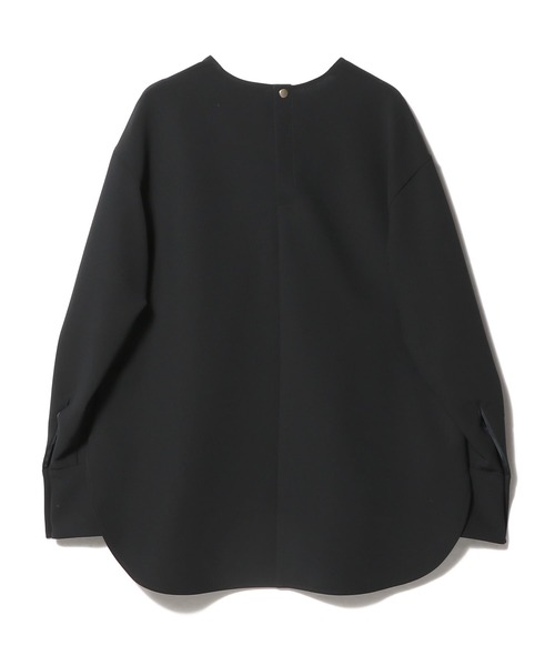 ESTNATION（エストネーション）の「ESTNATION / ダブルクロスVネックブラウス（シャツ/ブラウス・レディース・ネイビー/オフホワイト・38/36）」の3枚目の写真