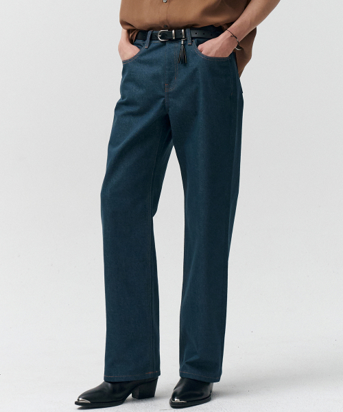 NOIRER(ノイア)の「80Sクラシックストレートデニムパンツ(ティルブルー)(デニムパンツ・メンズ・その他・48/50/52)」の1枚目の写真