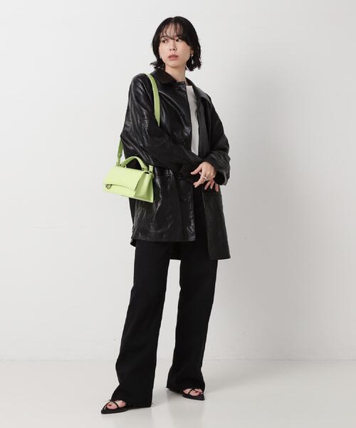 TOFF&LOADSTONE（トフアンドロードストーン）の「カプリース（ハンドバッグ・レディース・ナチュラル/ライトグレー系9/グリーン系5/ブラック/ホワイト系6・00）」の7枚目の写真