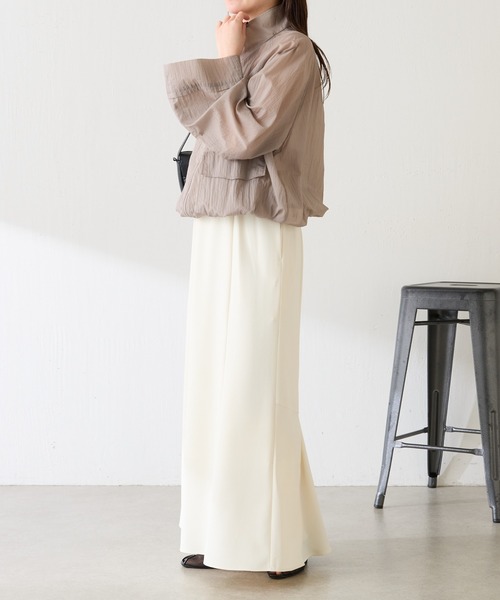 COLLAGE GALLARDAGALANTE（コラージュガリャルダガランテ）の「パッカブルスタンドネックブルゾン（マウンテンパーカー・レディース・グレー/ホワイト/ブラウン・FREE）」の21枚目の写真