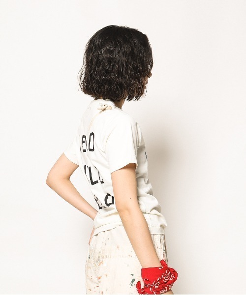 GO TO HOLLYWOOD（ゴートゥーハリウッド）の「HELLO Tee（Tシャツ/カットソー・レディース・グレー/ホワイト・L/M）」の6枚目の写真