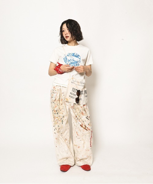 GO TO HOLLYWOOD（ゴートゥーハリウッド）の「HELLO Tee（Tシャツ/カットソー・レディース・グレー/ホワイト・L/M）」の7枚目の写真