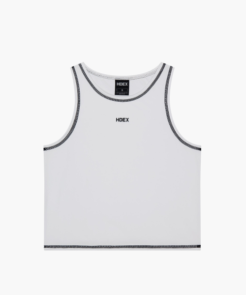 HDEX(エイチデックス)の「プロスティッチクロップタンクトップ (ホワイト)(Tシャツ/カットソー・レディース・ホワイト・MEDIUM/LARGE/SMALL)」の2枚目の写真