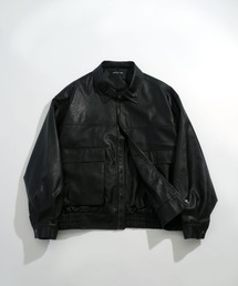 Anytime Songs（エニータイムソングス）の「2WAY ヴィンテージライク PU レザー 襟ボア ジップアップ レザレット ジャケット（ライダースジャケット）」