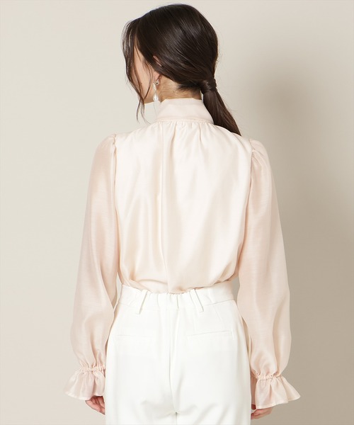 WILLSELECTION（ウィルセレクション）の「フリルスリーブシアーボウタイブラウス（シャツ/ブラウス・レディース・ピンク/オフホワイト/ラベンダー・FREE）」の22枚目の写真