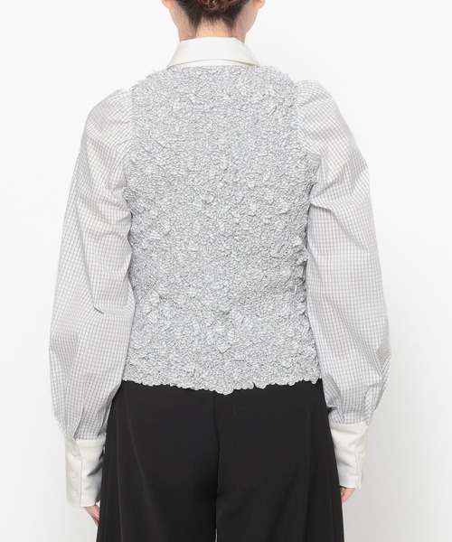 HARE（ハレ）の「チェックシャーリングシャツ(HARE)（シャツ/ブラウス・レディース・ホワイト/ブラック・FREE）」の22枚目の写真