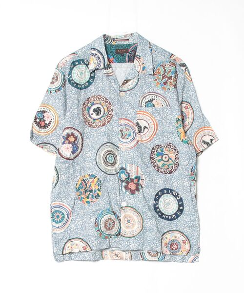【美品】ポールスミス　PaulSmith　コレクション　グレー　半袖ワークシャツ ブランド古着】半袖シャツ（シャツ/ブラウス）｜Paul Smith COLLECTION