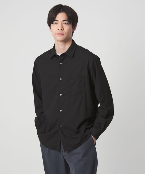 セール】【WEB限定】JUST fit ウールライク シャツ -横ストレッチ