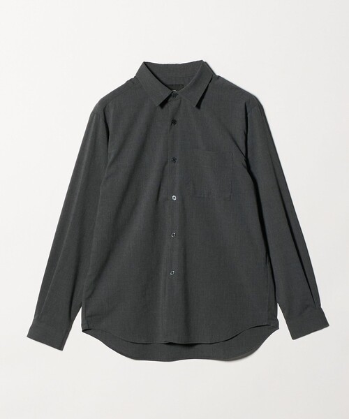 green label relaxing(グリーンレーベルリラクシング)の「【WEB限定】JUST fit ウールライク シャツ -横ストレッチ-(シャツ/ブラウス・メンズ・モカ/ダークグレー/ブラック・S/L/M/XL)」の12枚目の写真