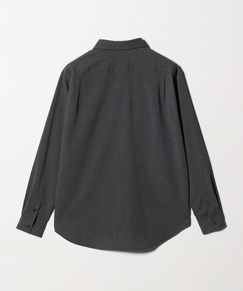 green label relaxing(グリーンレーベルリラクシング)の「【WEB限定】JUST fit ウールライク シャツ -横ストレッチ-(シャツ/ブラウス・メンズ・モカ/ダークグレー/ブラック・S/L/M/XL)」の13枚目の写真