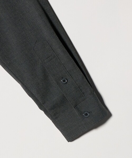 green label relaxing(グリーンレーベルリラクシング)の「【WEB限定】JUST fit ウールライク シャツ -横ストレッチ-(シャツ/ブラウス・メンズ・モカ/ダークグレー/ブラック・S/L/M/XL)」の15枚目の写真