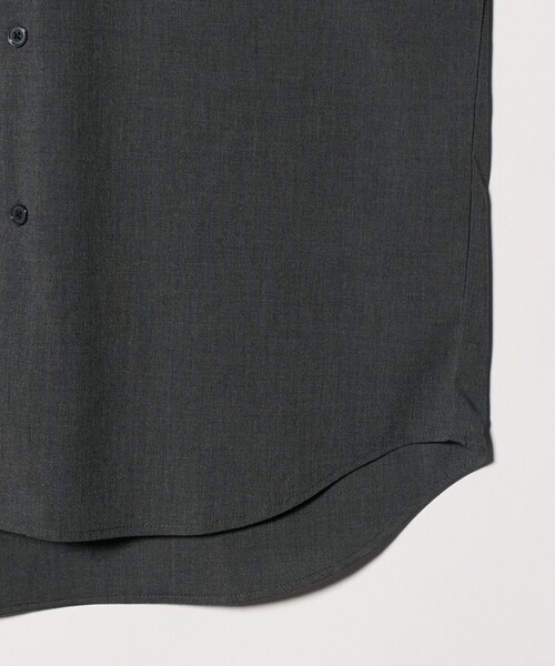 green label relaxing(グリーンレーベルリラクシング)の「【WEB限定】JUST fit ウールライク シャツ -横ストレッチ-(シャツ/ブラウス・メンズ・モカ/ダークグレー/ブラック・S/L/M/XL)」の16枚目の写真