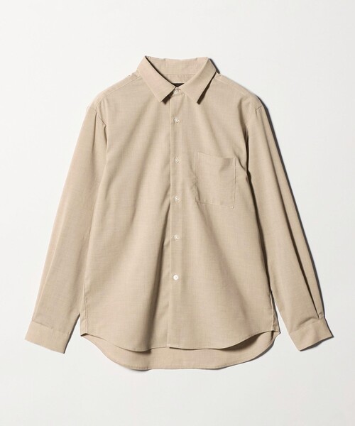 green label relaxing(グリーンレーベルリラクシング)の「【WEB限定】JUST fit ウールライク シャツ -横ストレッチ-(シャツ/ブラウス・メンズ・モカ/ダークグレー/ブラック・S/L/M/XL)」の22枚目の写真