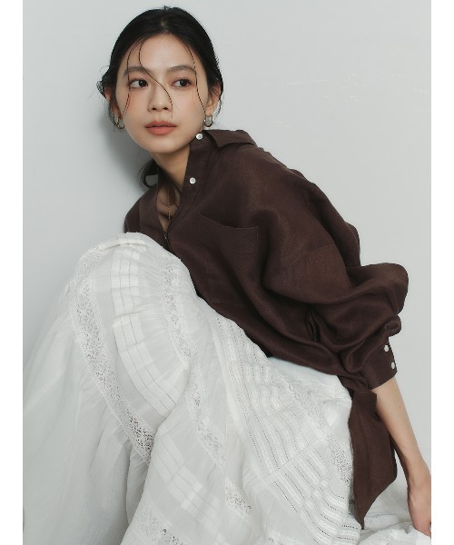 anuans(アニュアンス)の「レースパネルティアードスカート(スカート・レディース・ホワイト/ブラック・MEDIUM/SMALL)」の10枚目の写真