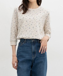 【UVカット】7分袖ワッフルクルーT