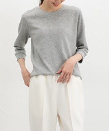 【ＵＶカット】７分袖ワッフルクルーＴ