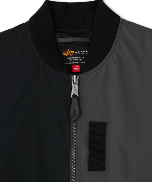 Alpha Industries（アルファインダストリーズ）の「Alpha Industries/アルファ インダストリーズ/L-2B RELAXED PATCHWORK FLIGHT JACKET/エルツービー リラックスド パッチワーク フライト ジャケット（その他アウター・メンズ・ブラック/ブルー系その他5・S/M/L/XL）」の3枚目の写真