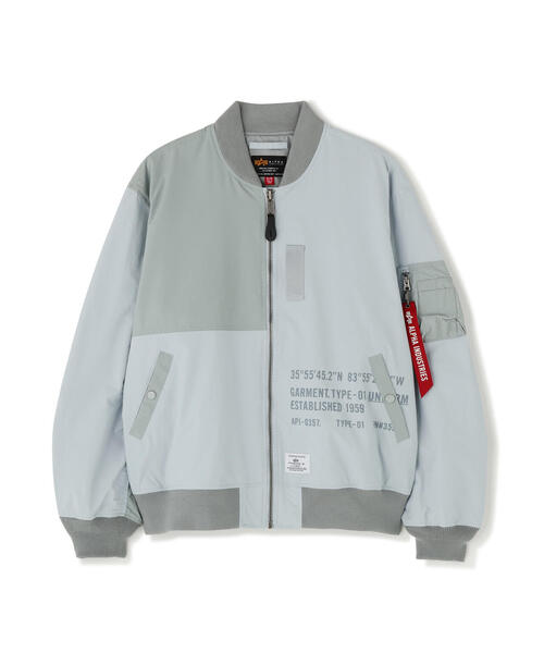 Alpha Industries（アルファインダストリーズ）の「Alpha Industries/アルファ インダストリーズ/L-2B RELAXED PATCHWORK FLIGHT JACKET/エルツービー リラックスド パッチワーク フライト ジャケット（その他アウター・メンズ・ブラック/ブルー系その他5・S/M/L/XL）」の2枚目の写真