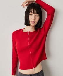 コンパクトWジッブリブニット