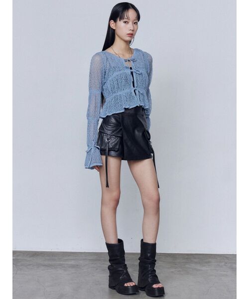 EMODA(エモダ)の「2WAYギャザーリボンニット(ニット/セーター・レディース・ブルー/アイボリー/ブラック・FREE)」の20枚目の写真