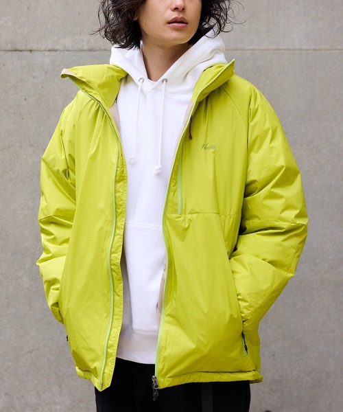 NANGA（ナンガ）の「NANGA AURORA TEX STAND COLLAR DOWN JACKET / ND2441-1A002-A，ND2441-1A002 秋服 冬服（ダウンジャケット/コート・メンズ・ライム・M/XL/L）」の3枚目の写真