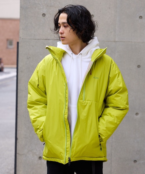 NANGA（ナンガ）の「NANGA AURORA TEX STAND COLLAR DOWN JACKET / ND2441-1A002-A，ND2441-1A002 秋服 冬服（ダウンジャケット/コート・メンズ・ライム・M/XL/L）」の4枚目の写真