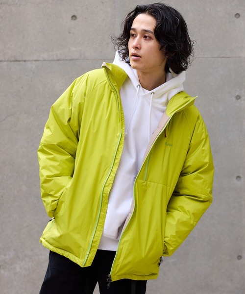 NANGA（ナンガ）の「NANGA AURORA TEX STAND COLLAR DOWN JACKET / ND2441-1A002-A，ND2441-1A002 秋服 冬服（ダウンジャケット/コート・メンズ・ライム・M/XL/L）」の5枚目の写真