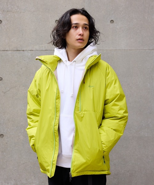 NANGA（ナンガ）の「NANGA AURORA TEX STAND COLLAR DOWN JACKET / ND2441-1A002-A，ND2441-1A002 秋服 冬服（ダウンジャケット/コート・メンズ・ライム・M/XL/L）」の6枚目の写真