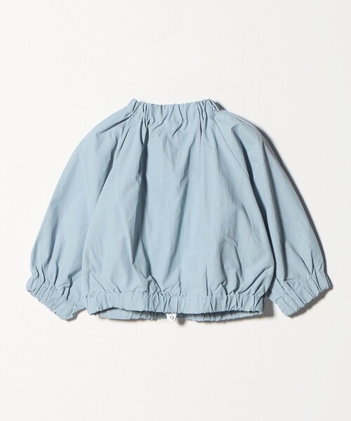 green label relaxing（グリーンレーベルリラクシング）の「ギャザーブルゾン / キッズ 撥水・UVカット 100cm-160cm（ブルゾン・キッズ・オフホワイト/ターコイズブルー系・160cm/110cm/100cm/120cm/130cm/140cm/150cm）」の5枚目の写真