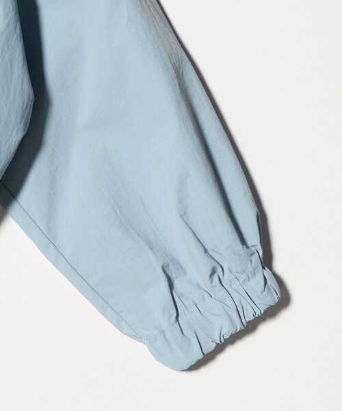 green label relaxing（グリーンレーベルリラクシング）の「ギャザーブルゾン / キッズ 撥水・UVカット 100cm-160cm（ブルゾン・キッズ・オフホワイト/ターコイズブルー系・160cm/110cm/100cm/120cm/130cm/140cm/150cm）」の7枚目の写真