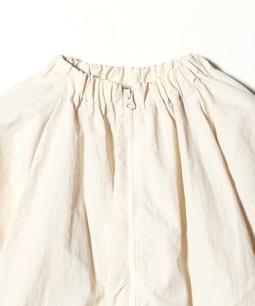 green label relaxing（グリーンレーベルリラクシング）の「ギャザーブルゾン / キッズ 撥水・UVカット 100cm-160cm（ブルゾン・キッズ・オフホワイト/ターコイズブルー系・160cm/110cm/100cm/120cm/130cm/140cm/150cm）」の12枚目の写真