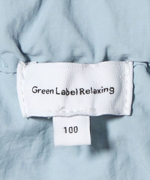 green label relaxing（グリーンレーベルリラクシング）の「ギャザーブルゾン / キッズ 撥水・UVカット 100cm-160cm（ブルゾン・キッズ・オフホワイト/ターコイズブルー系・160cm/110cm/100cm/120cm/130cm/140cm/150cm）」の15枚目の写真