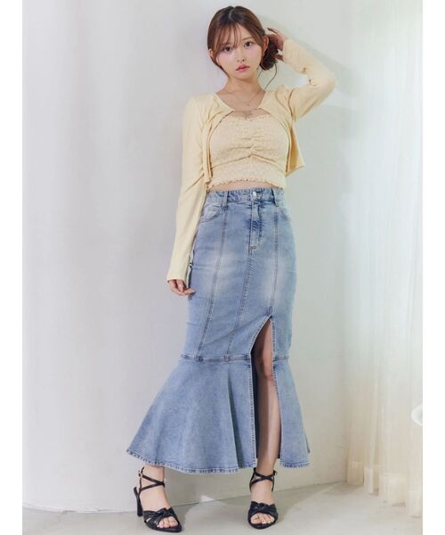 EATME（イートミー）の「レースキャミアンサンブル（Tシャツ/カットソー・レディース・イエロー/オフホワイト/ブラック・FREE）」の11枚目の写真