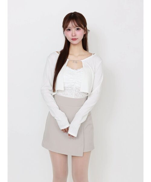 EATME（イートミー）の「レースキャミアンサンブル（Tシャツ/カットソー・レディース・イエロー/オフホワイト/ブラック・FREE）」の14枚目の写真