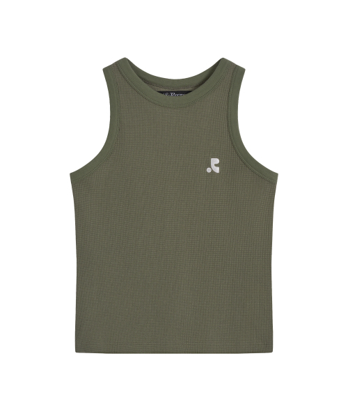 Rest&Recreation(レストアンドレクリエーション)の「WAFFLE SLEEVELESS - KHAKI(Tシャツ/カットソー・レディース・その他・ONE)」の1枚目の写真